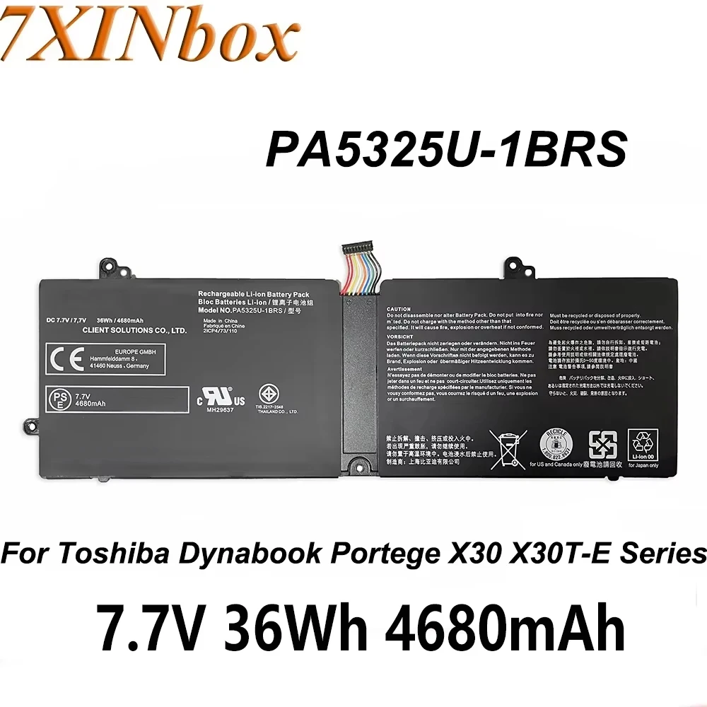 7XINbox PA5325U-1BRS PA5325U 7.7V 36Wh Laptop Battery For Toshiba Portege X30 X30-T-E X30T-E-10Q X30T-E-1DP Series