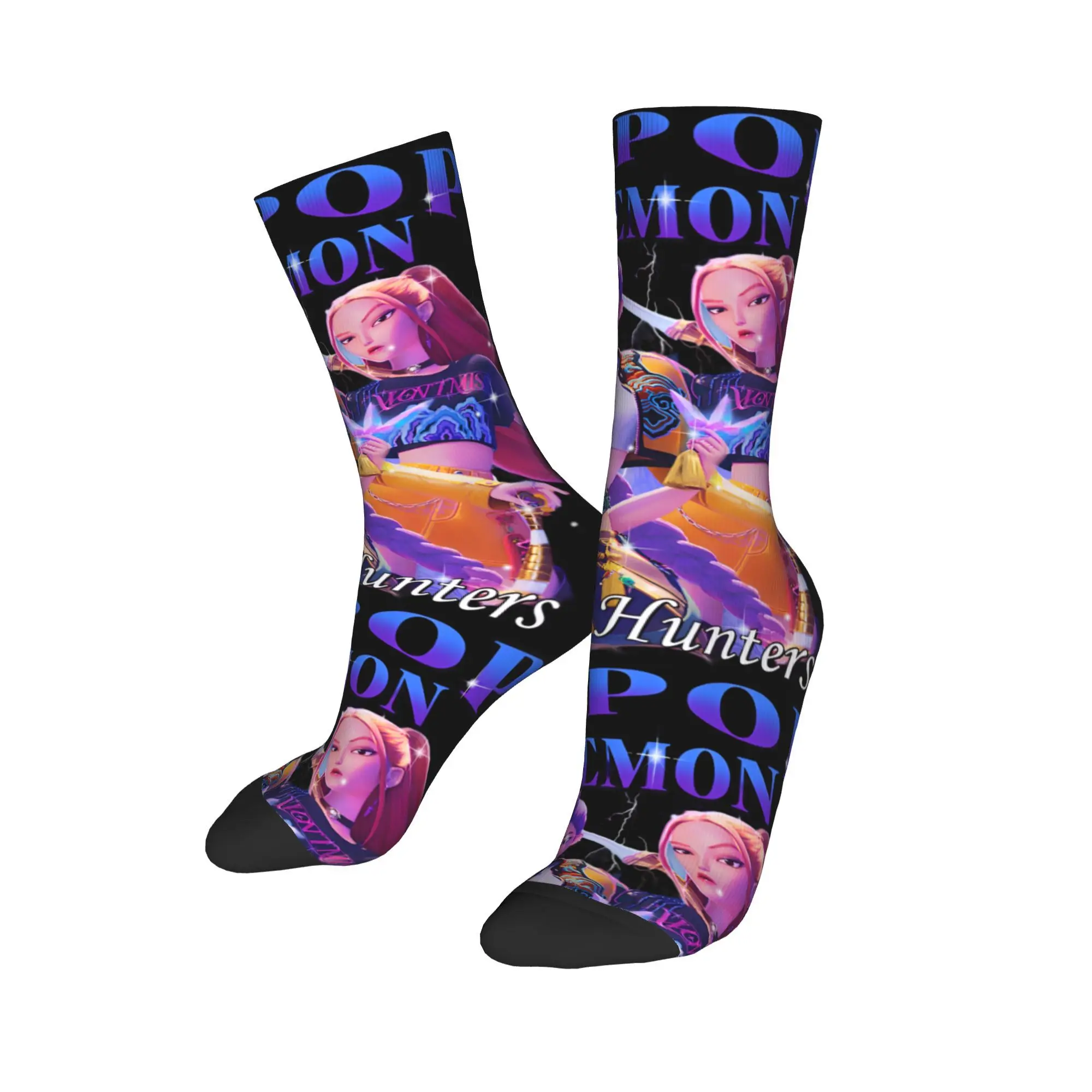 Huntrix Demon Hunters Animationssocken Herbststrümpfe Lustige Erwachsene Männer Bequeme Socken Muster Klettern Rutschfeste Socken