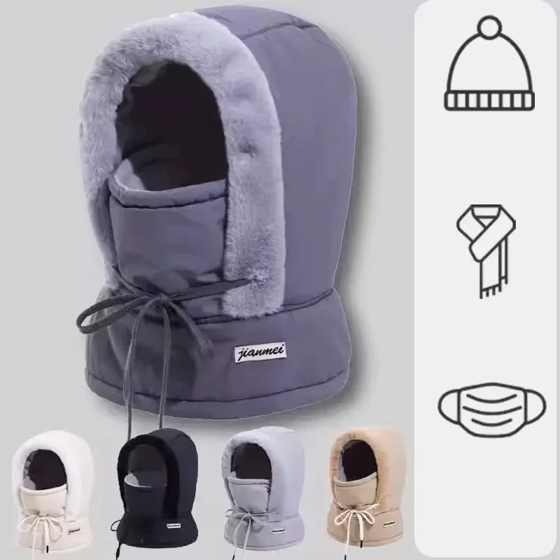 

Зимняя охотничья шапка с маской, теплая пилотная шапка, теплые наушники, толстая зимняя шапка, подходит для занятий спортом на открытом воздухе. маска де мотоп