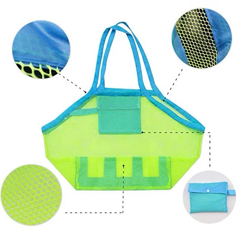 Saco de compras reutilizável para mulheres, bolsa, supermercado, brinquedo de praia, saco de armazenamento, bolso Crossbody Net, saco de capacidade super grande