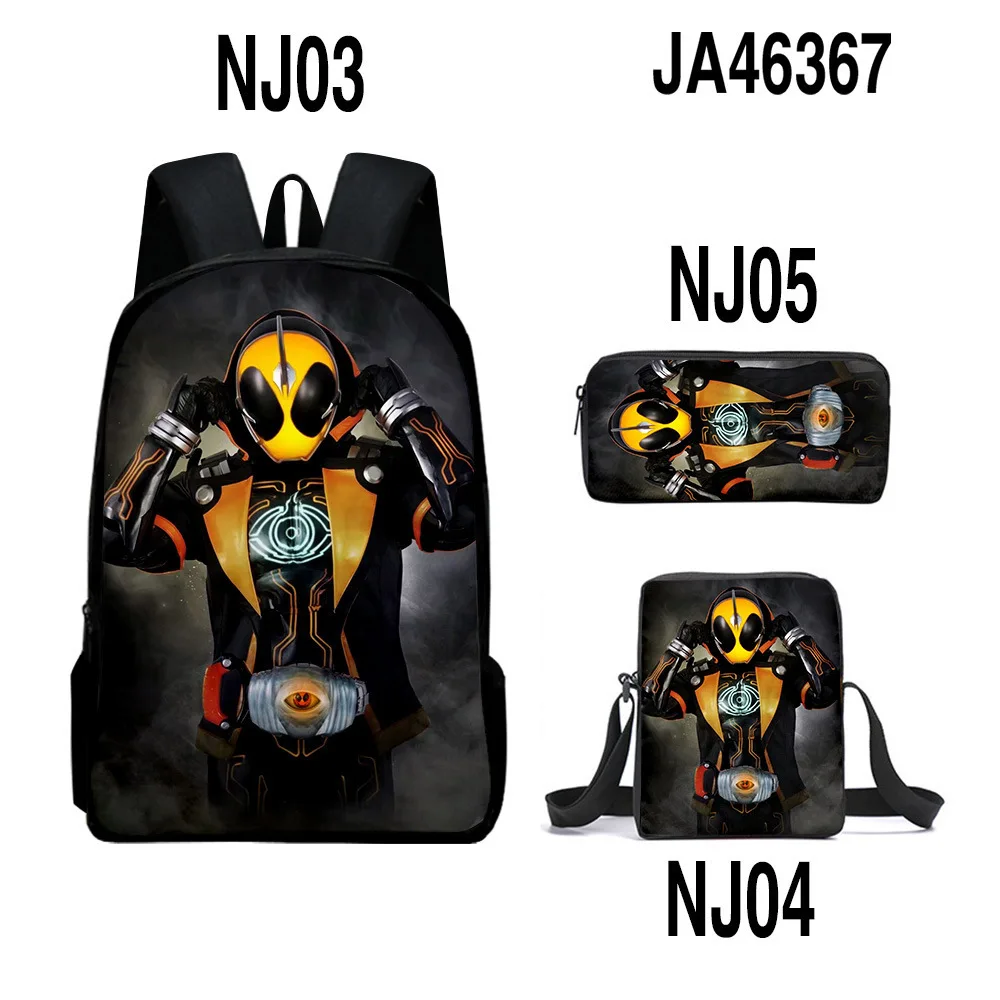 

Hip Hop Youthful Kamen Rider 3D Print 3pcs/Set Student Travel bags Laptop Daypack Backpack Shoulder Bag Pencil Case