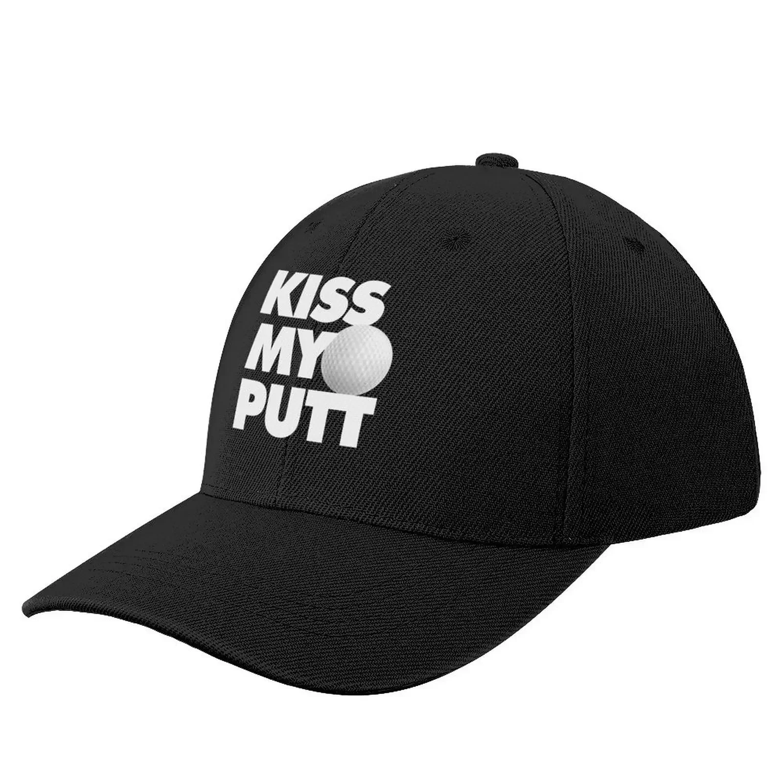 Kiss my putt Funny Golf Baseball Cap Designer Hat Uv Protection Solar Hat Golf Cap Custom Cap Boy Child Women's