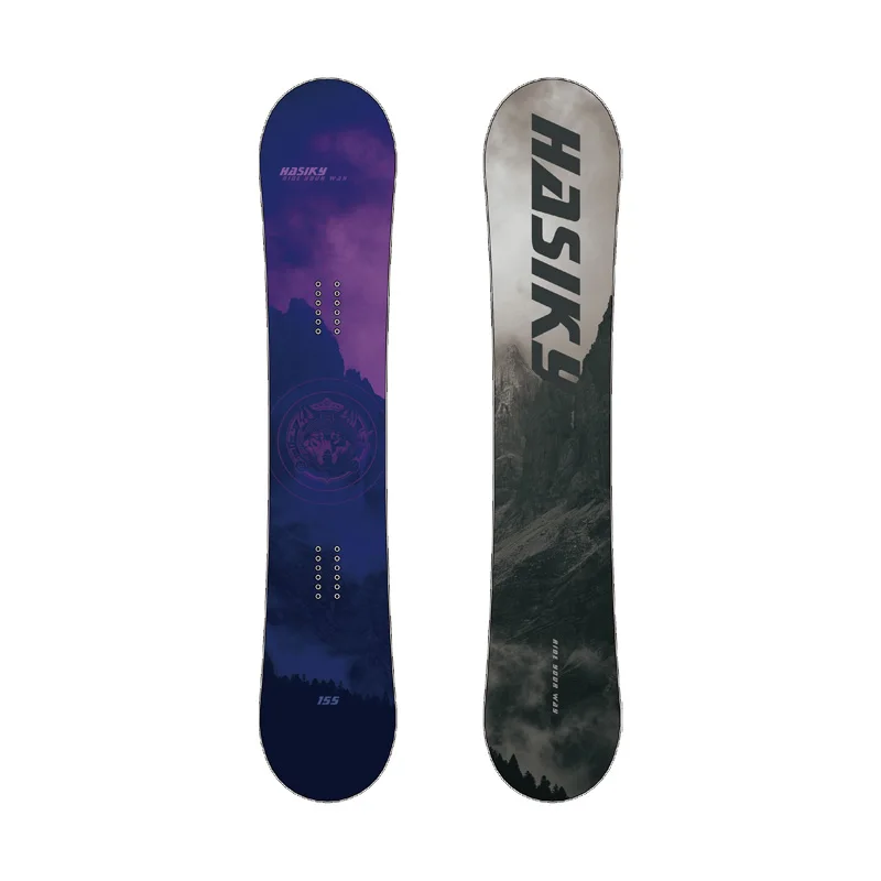 

All Mountain Unisex Freestyle Wood Snowboard Set with Bindings and Boots for Winter Sports