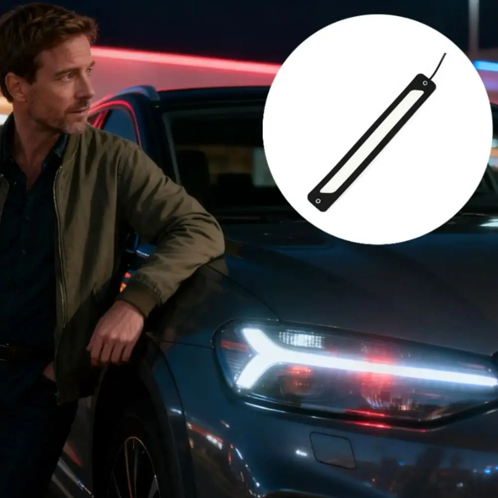 9in Length Daytime Running Light Bendable Design Super Bright LED Light Strip Modified Version Car LED Light Car Application