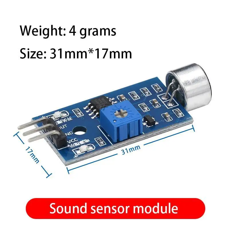 Picture 3: 3Pin Voice Sound Detection Sensor Module Intelligent Smart Robot Helicopter Airplane Boart Car For Arduino Diy Kit