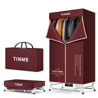 TINME Clothes Dryer Home Quick Drying Folding Cloth Dryer 2000W Large Capacity Remote Control Timing Clothes Drying Machine