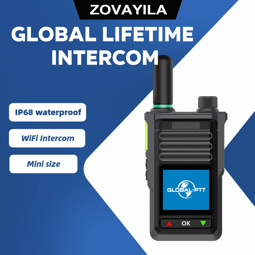 

IP68 waterproof ZOVAYILA walkie-talkie waterproof wifi walkie-talkie mini global long-distance public network 5000KM call