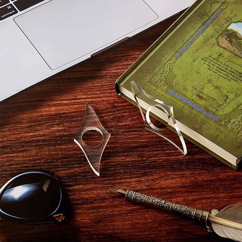 1PC Acrylic Thumb Book Support Multi-function Creative Reading Aid Book Page Holder Bookmark Holder School Office Supplies