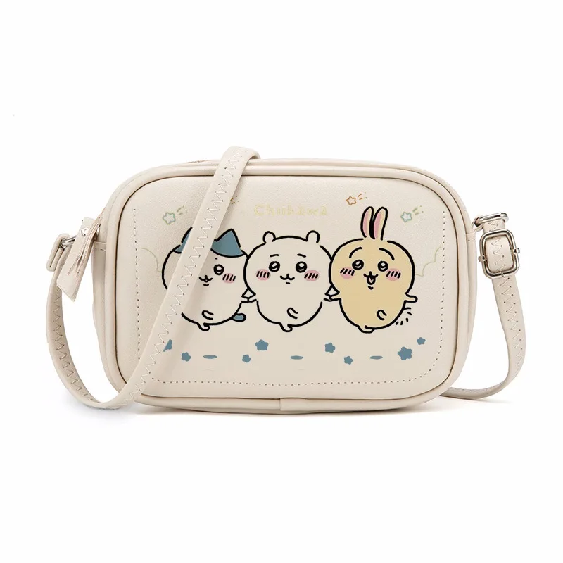 

Chiikawa Crossbody Bag Usagi Cartoon Cute Anime PU Square Single Shoulder Outdoor Storage Bag Student Children Creative Gifts
