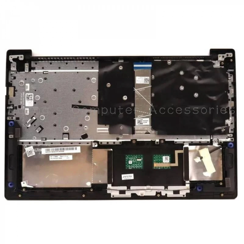 S+New Original Palmrest Touchpad US Non-Backlit Keyboard PN 5CB1F36590 For Lenovo V15 G2 IJL, Fully Tested Replacement Part