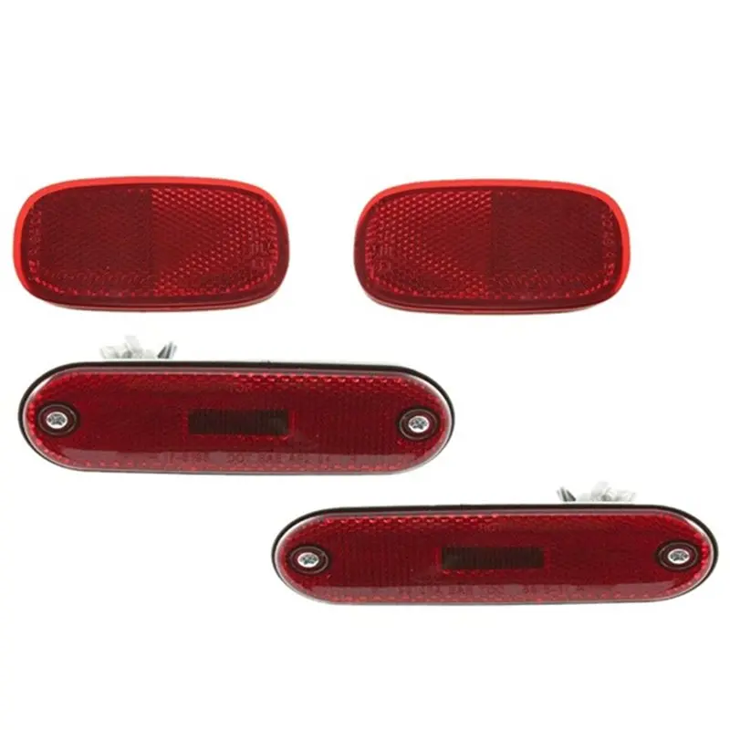 ABXN-Rear Bumper Reflector+ Side Marker Signal Lights(4Pcs) For Toyota RAV4 1996- 2000 81910-42010 81750-42010 81760-42010