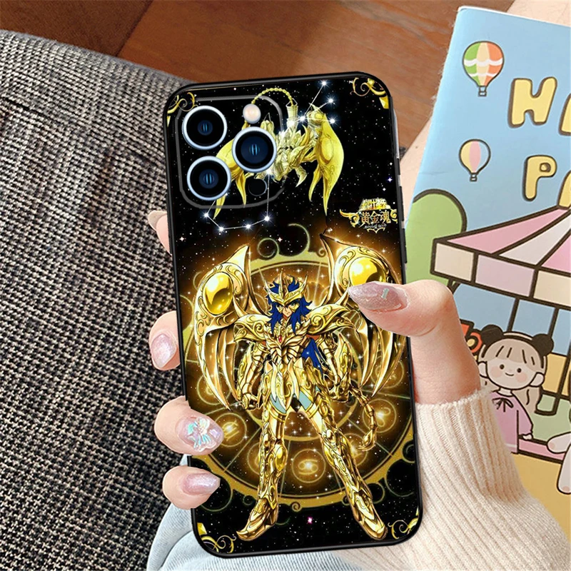 Saint Seiya Knights of the Zodiac For iPhone 15 13 14 16 Pro Max XS XR X Case For iPhone 11 12 16 Pro Max Plus Mini Cover