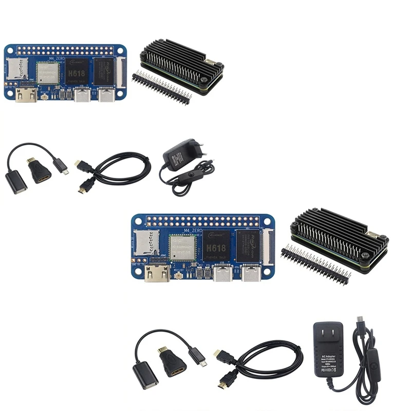 For Banana Pi BPI-M4 Zero Development Board+Case Kit 4G LPDDR4 32G EMMC H618 2.4G/5G WIFI BT4.2 Motherboard