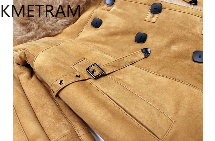 หนังแกะธรรมชาติขนสัตว์ Double Faced เสื้อขนสัตว์ผู้หญิงยาวขนสัตว์จริงฤดูหนาวแจ็คเก็ตหนังเสื้อผ้าผู้หญิง 2025 ба