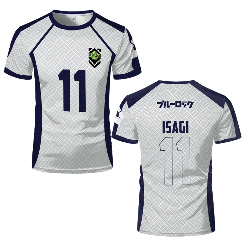 2026 New Summer Top Men's Blue Lock Anime Nagi Soccer Jersey T-shirt Women's Round Neck Sports 3d Tops  Casual Short Sleeve