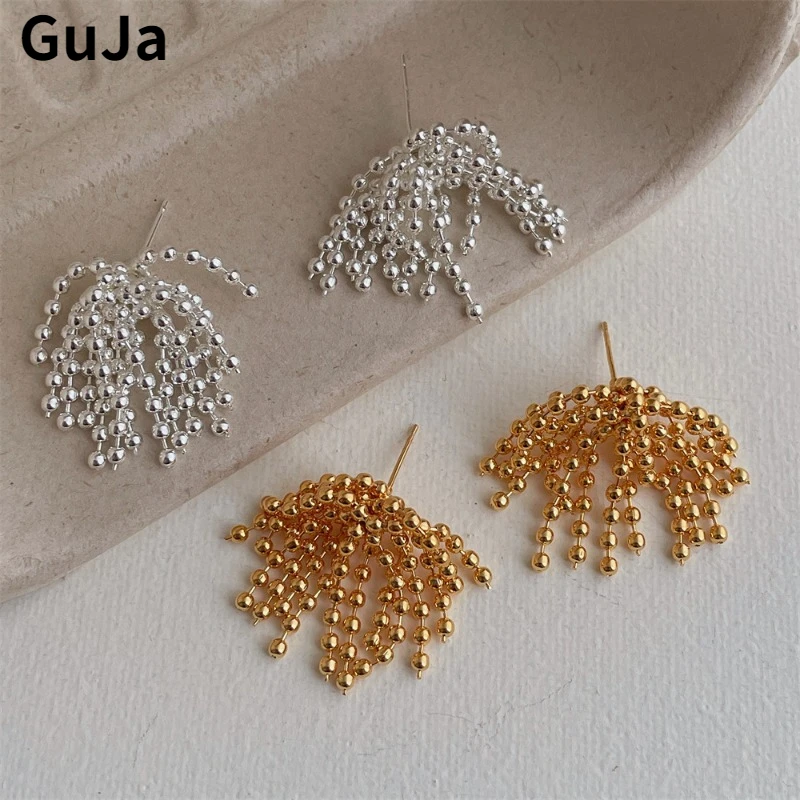 Fashion Jewelry Vintage Temperament Metal Tassel Earrings For Women Party Gifts Simply Design Ear Accessories 2025 Trend New