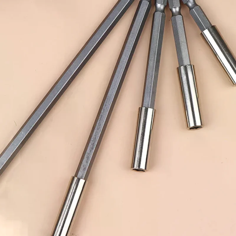 

Quick Change Hex Shank Adapter Set - Magnetic Cordless Bit Holder Extension 60-200mm For Power Drill Impact Driver Accessories