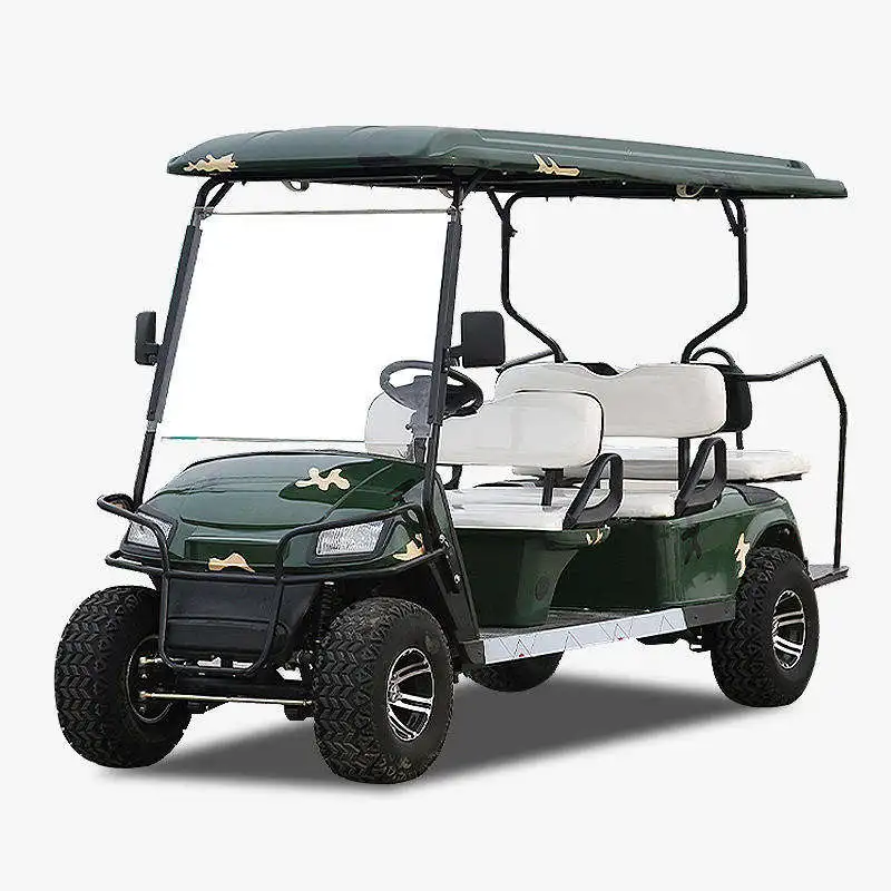 2024 New Design Factory Exclusive Partner Off Road Hunting Golf Buggy 72V Lithium Battery 6 Seater Electric Golf Cart