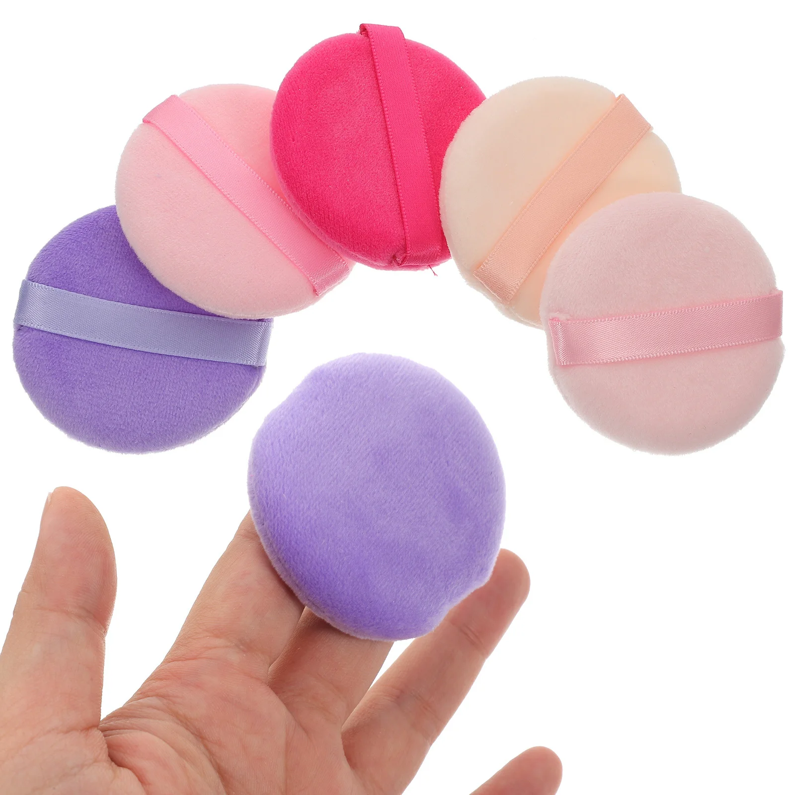 مسحوق للنساء أدوات مكياج متدفقة مستديرة تطبيق ناعم لمسحوق الجسم المعدني السائب مستلزمات السفر #2