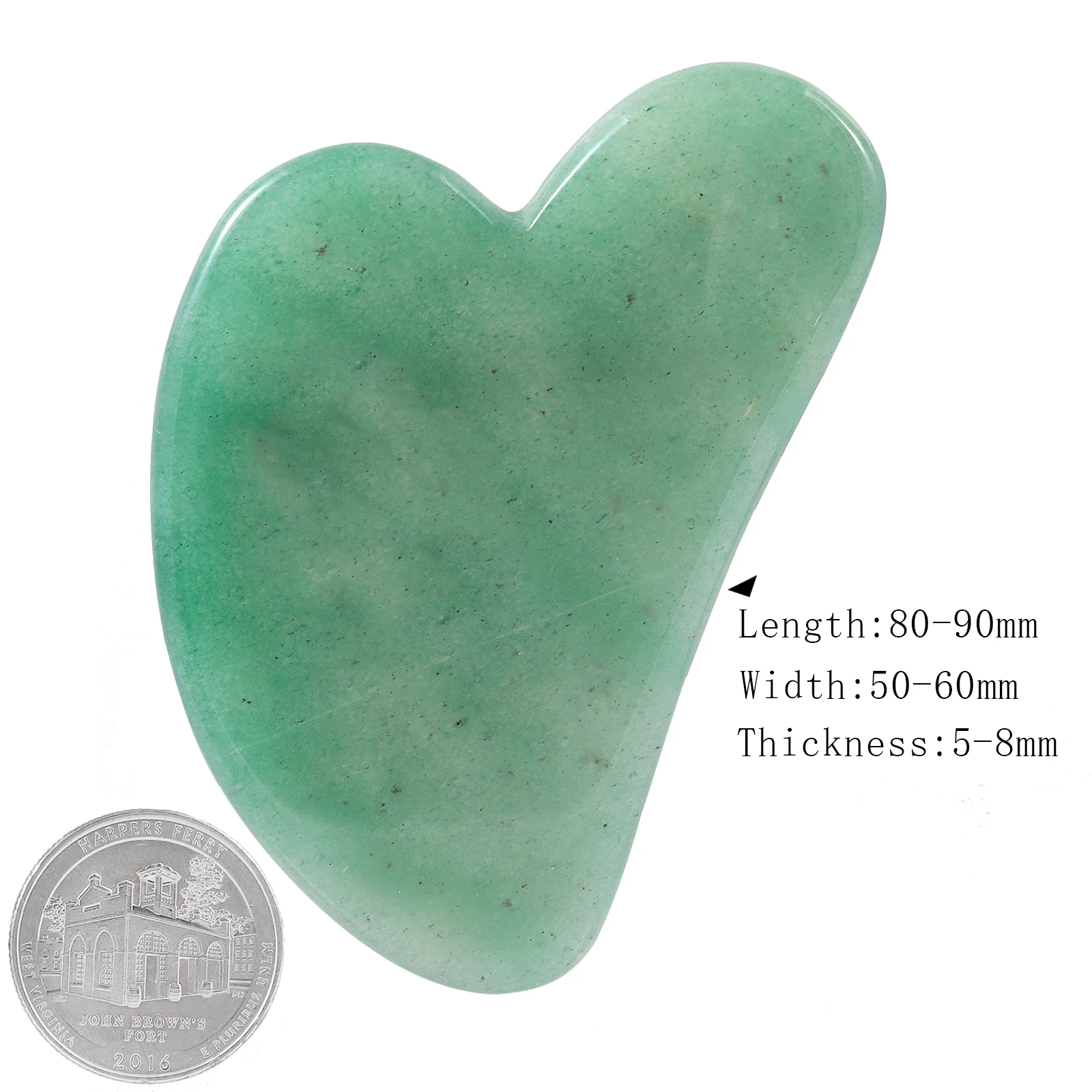 Avventurina verde naturale Gua Sha raschiando strumenti di massaggio per la cura della pelle del viso e del corpo Gua-Sha Stone per la terapia