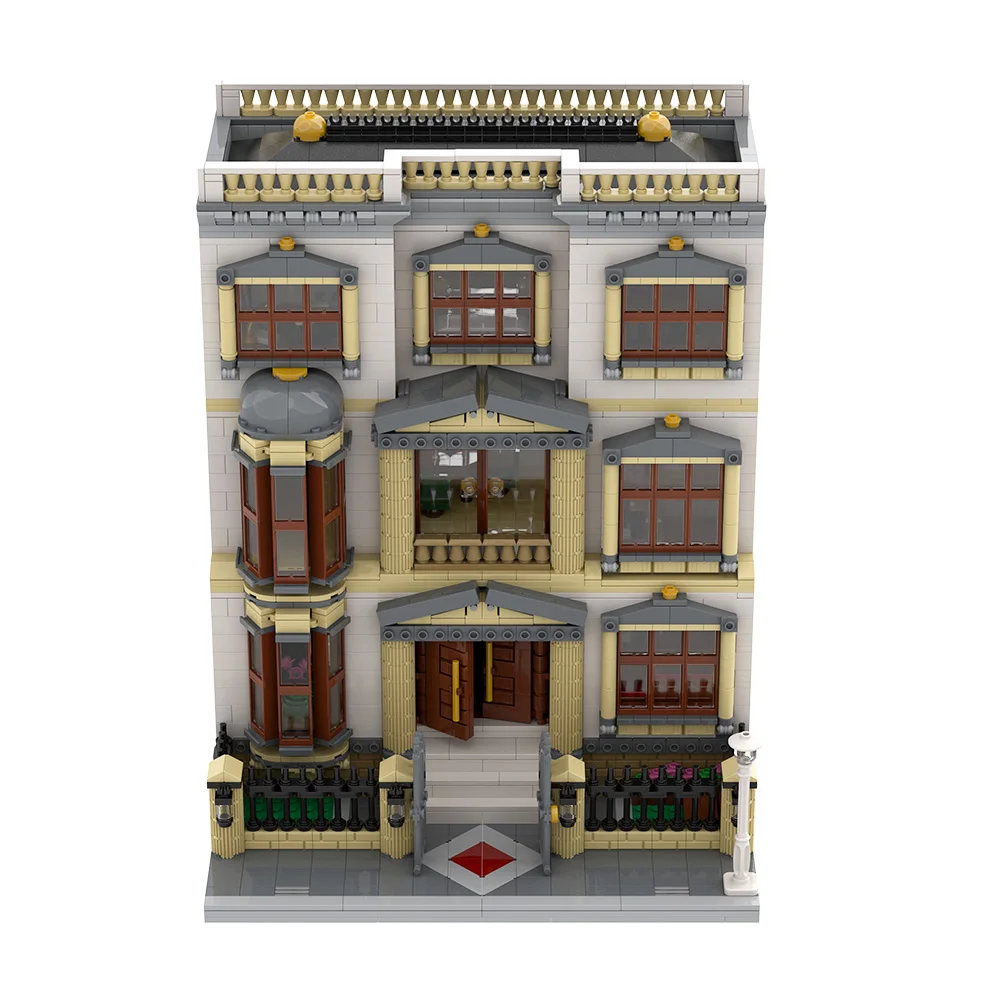

Gobricks MOC Classicistic Villa Building Block Modular Building Classicistic Villa Bricks Model Toys Gfit