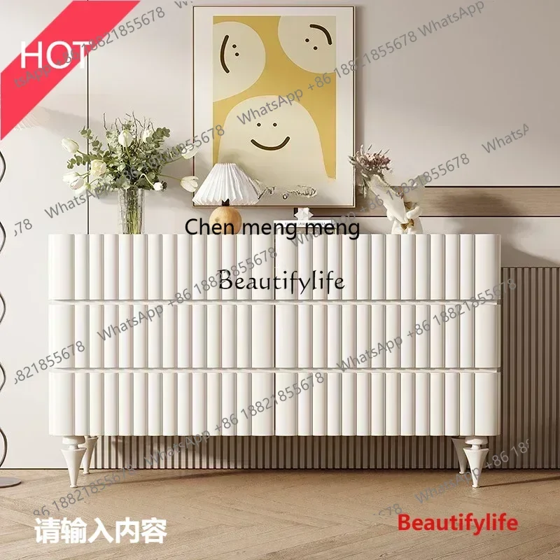 New style New minimalist cream style storage cabinet,modern bedroom decorativeItalian high-value secret cabinet ss 8617