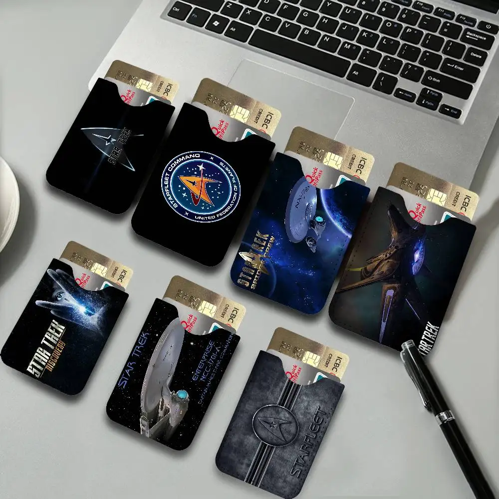 TV S-Star T-Trek Anime Kartenetui aus PU-Leder, ultradünn, Kreditkarten- und Ausweiskarten-Organizer, leichter Visitenkartenhalter