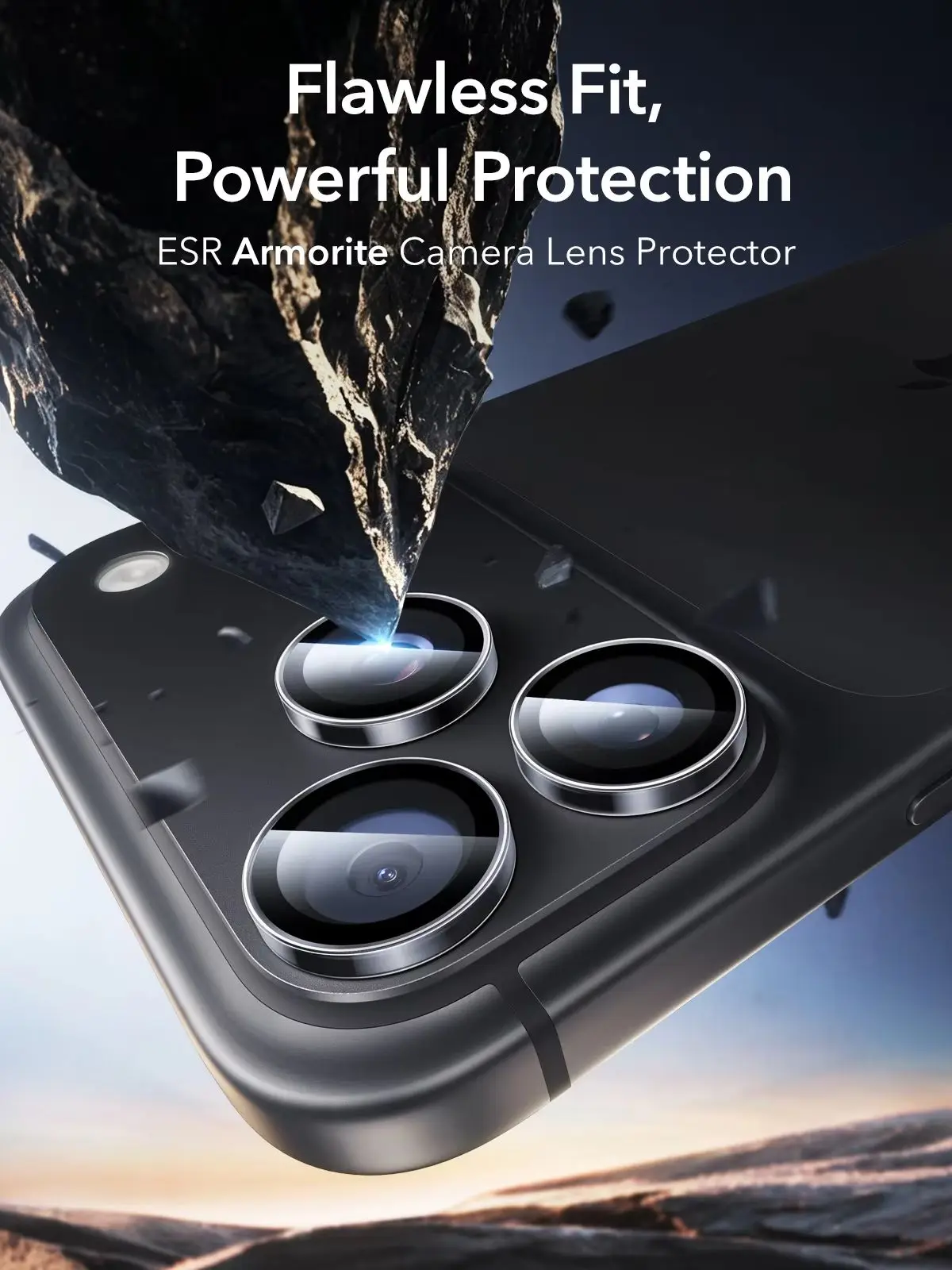 ESR dla iPhone 18 Pro/18 Pro Max Ochrona Obiektywu Aparatu 2× Ochrona na poziomie wojskowym dla iPhone 17Pro/17Promax/16Pro/16Promax — zdjęcie produktu 7