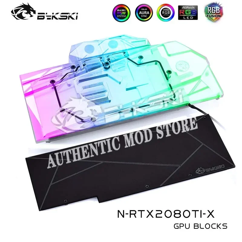 Bykski N-RTX2080Ti-X, GPU Block For NVIDIA GeForce RTX 2080/2080ti/TITAN Founders Edition Graphics Card Water Cooled Radiator