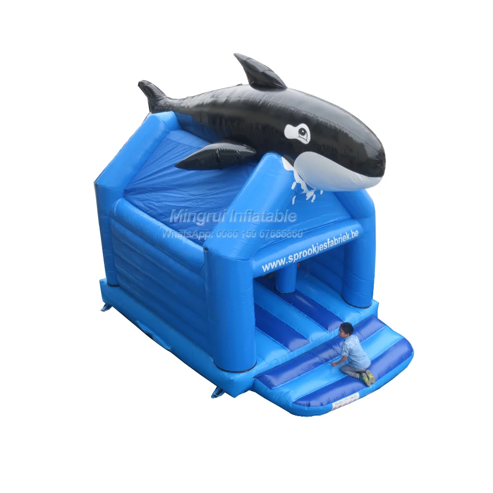 

Inflatable Whale Bouncer for Kids, Giant Swimming Bouncing House