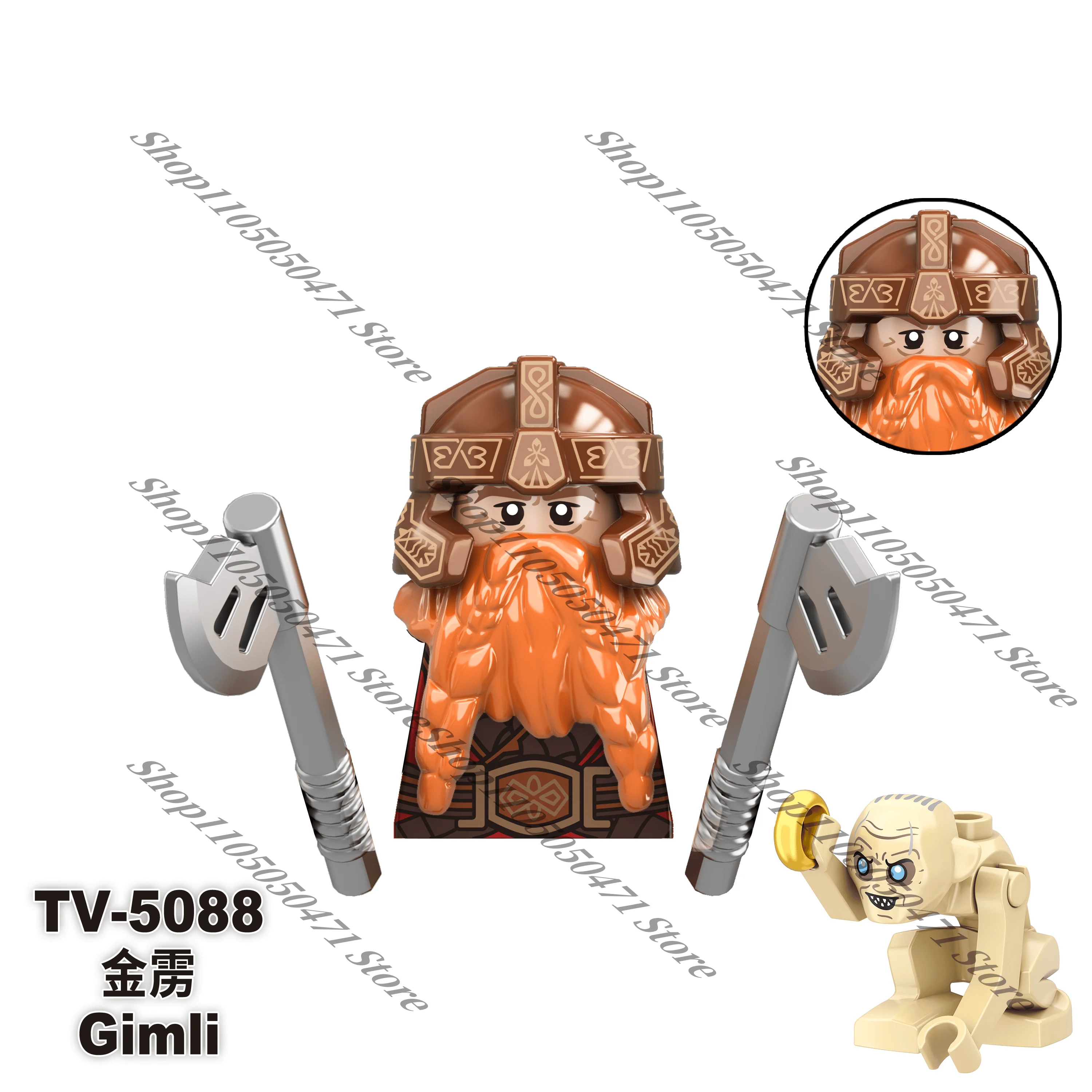 Hot film blok speelgoed klassieke karakters van The Lord of the Rings Uruk-hai kinderen 3D model bouwsteen poppen vakantie geschenken