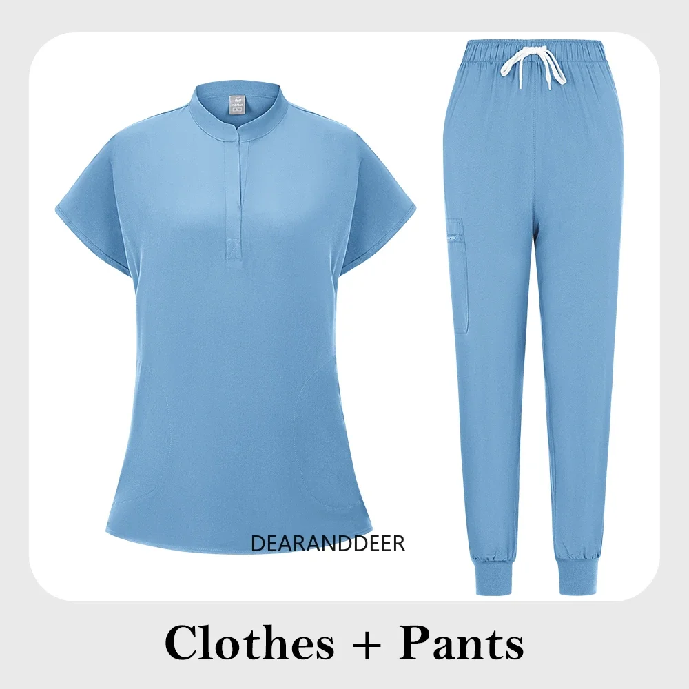 Uniforme de travail de dentiste pour hommes et femmes, chemise et pantalon cliniques, vêtements de soins médicaux pour médecins généraux, vêtements de beauté, ensemble chirurgical