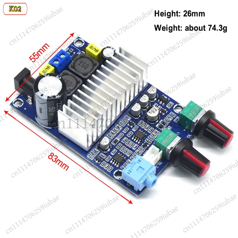 Stereo Mono 100W Class D Digital TPA3116 Professional Home Subwoofer Amplifier Board Audio Receiver view 6