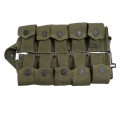 WW2 US Soldier 10cell Pouch Retro WW2 Tool Bag Pack Normandy Storage Pocket Green Khaki Hardware Tactical Equip Bag