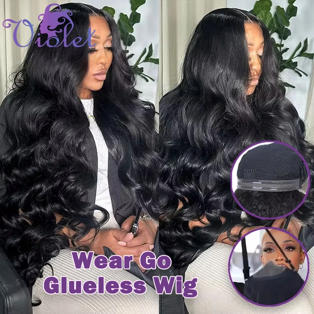 Body Wave 220 Density 5x5 Lace Closure Glueless Frontal Human Hair Wig 30 36 Inch Brazilian Real HD Invisible Lace Closure Wigs