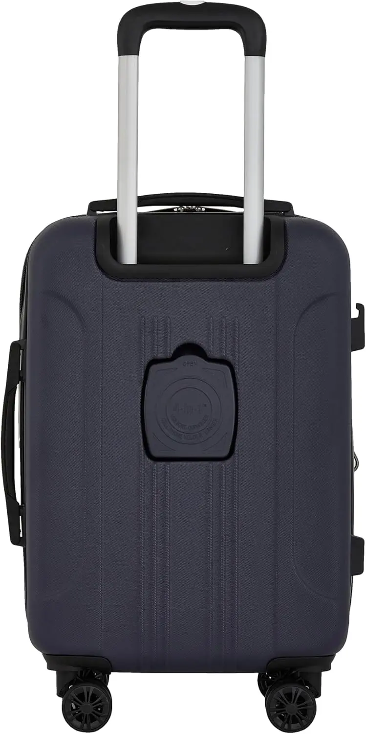 Chicago Plus koper Hardside, Navy, Set 3 potong