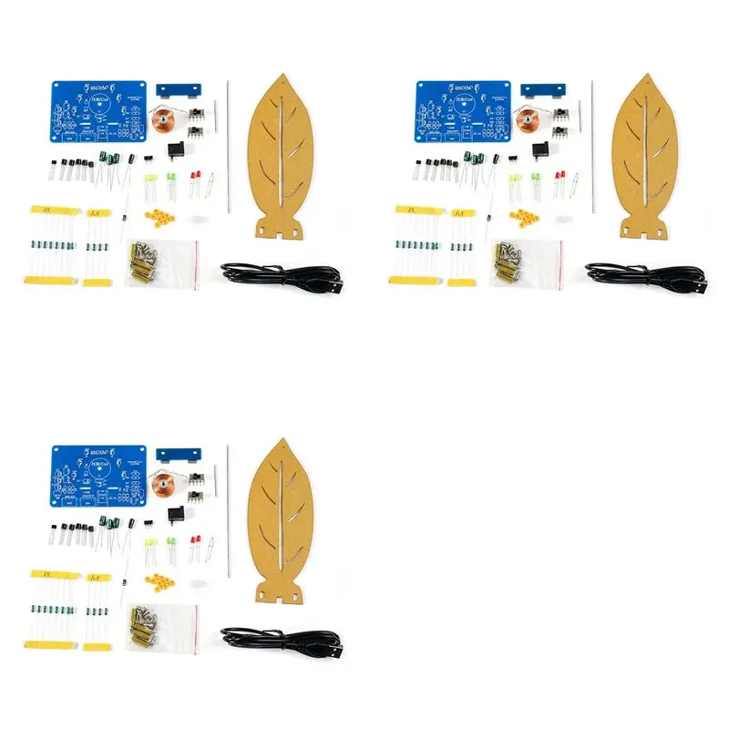 ab33-3x-溶接練習キット、電磁スイング溶接キット、ledライトキット付き葉形振り子針、装飾用