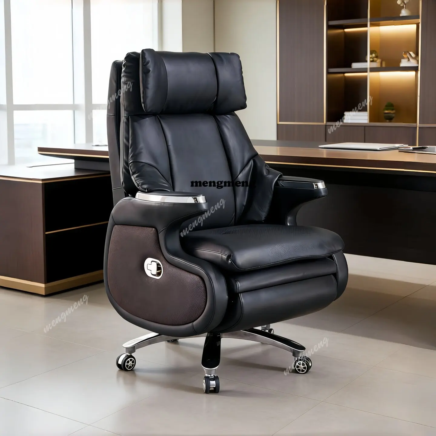 

Intelligent massage electric leather boss chair reclining comfortable office computer seat ventilation heating