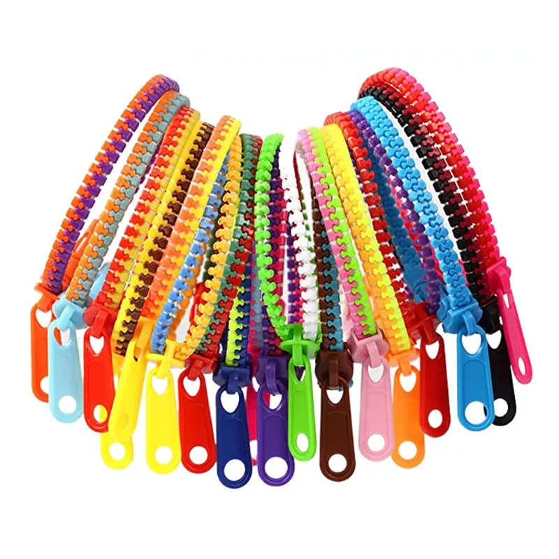 

Набор браслетов на молнии, детские антистрессовые игрушки для тревоги, сенсорная аутизм, вечерние подарки, Juguetes Antiestrés Para Niños