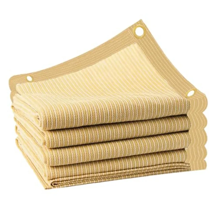 

Солнцезащитный тент 90% для патио, 2x20 футов, дышащая сетка с люверсами, защита от УФ-излучения, ткань для затенения и защитный экран для террасы