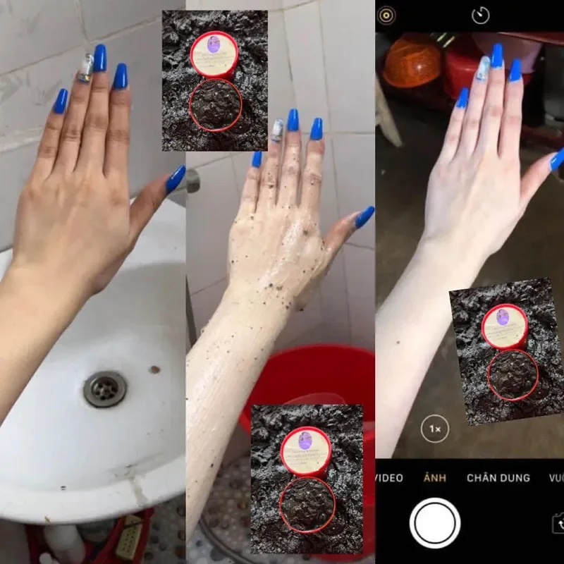 Tắm trang Ca phê nhan sâm dung toàn thân, Un trắng ca phê nhan sâm ganh cho mat 250g thúc đẩy qá trình làm trắng mạnh trắng sáng