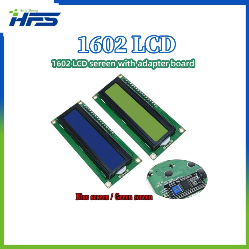 Blauw Scherm Lcd Module Voor Arduino, Iic, I2c, Uno, R3, Mega 2560, Groen Scherm, 1602