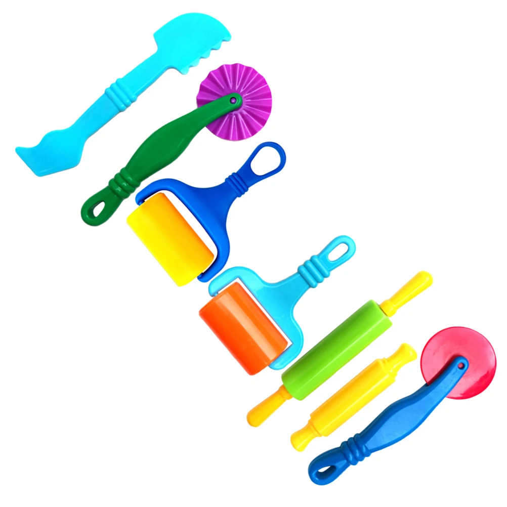 

7pcs Plastic For Ceramic Pottery Smoothing Tool Clay Rolling Pin Diy Modeling Gift Clay Diy Plastic Handheld Roller Roller