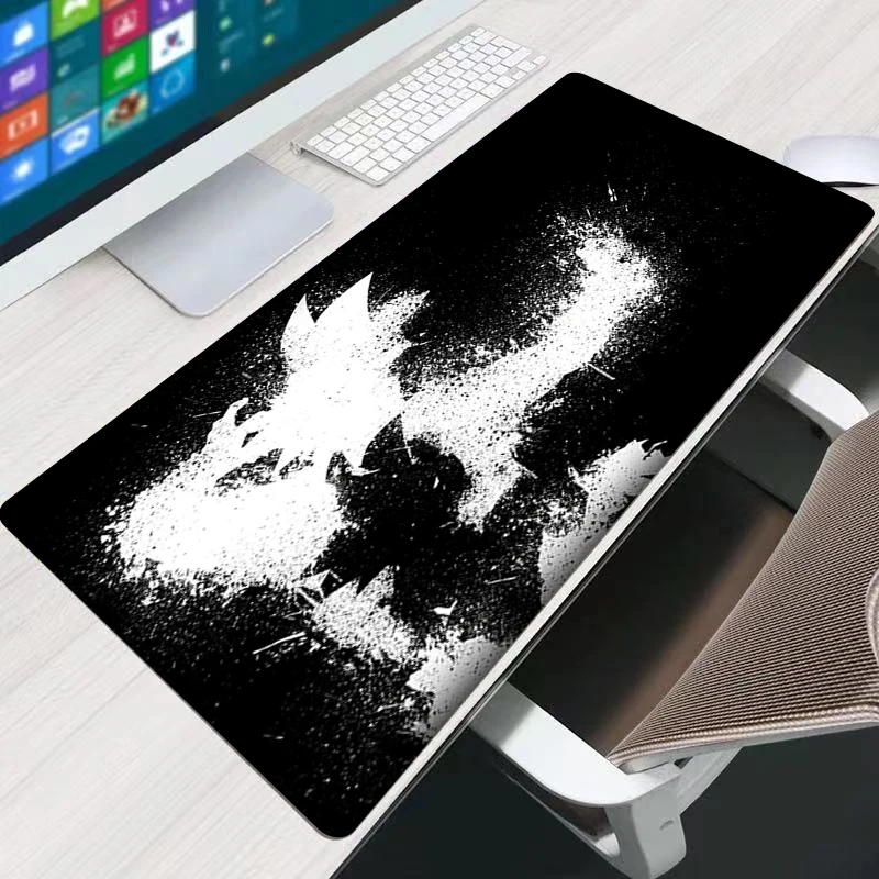 

Dragon Ball Z Mouse Pad DBZ Gaming Large Dywan Game Keyboard Pad Extended Desk Mat Table Carpet Edge White Mousepad For Computer