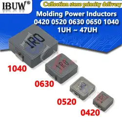 10PCS 0420 0520 0630 0650 1040 1R0 2R2 6R8 SMD Molding Power Inductors 1UH 2.2 3.3 4.7 6.8 10 15 22 33 47 68 UH 100UH 2.2UH