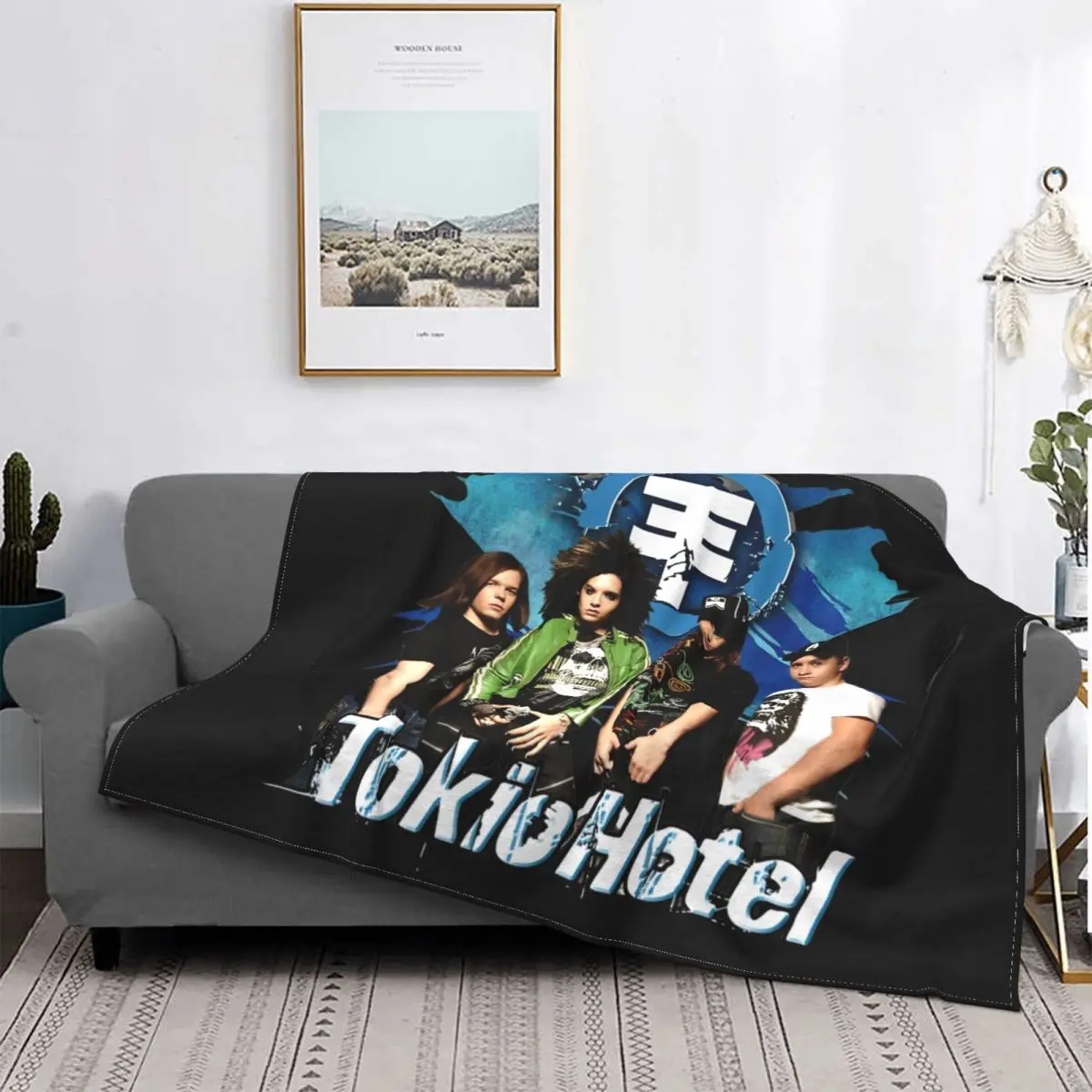 

Tokio Hotel Band Blankets Coral Fleece Plush Spring/Autumn Multifunction Warm Throw Blankets for Bed Bedroom Plush Thin Quilt