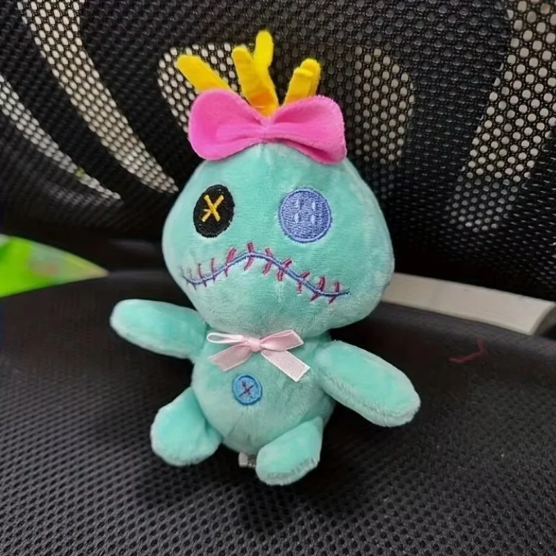 ديزني أنيمي سكرمپ ألعاب من نسيج مخملي المفاتيح مع حلقة رئيسية محيط نموذج دمية الكرتون على ظهره قلادة الديكور لعبة هدية الكريسماس