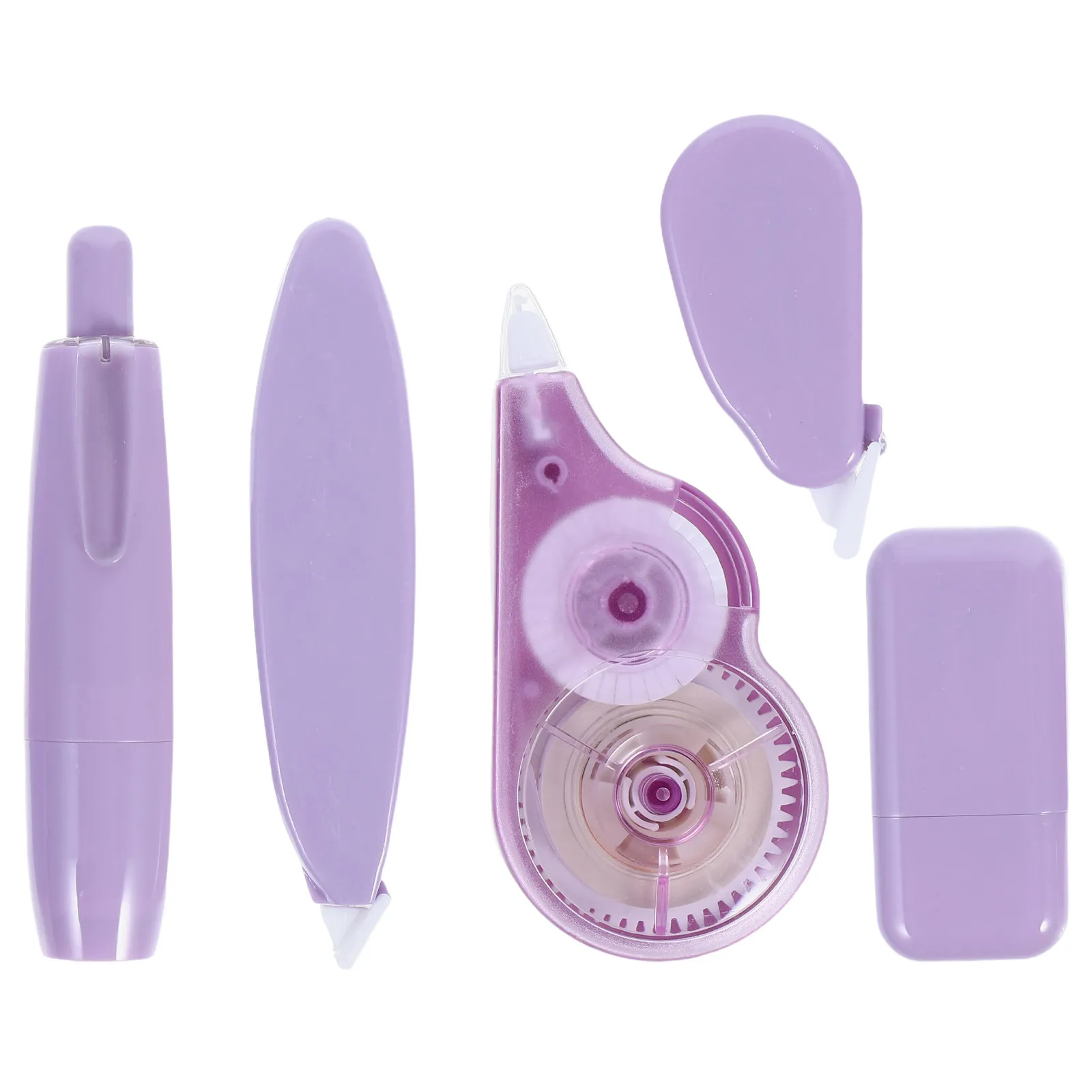 

5Pcs Correction Tape Set Multifunctional Silent Roller Tape for Students Office School Portable Pet Material Cute Aesthetic