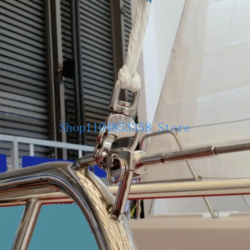 

652F Rotating Spring Hook Stainless Steel Circle Spring Hook Boats Hardware