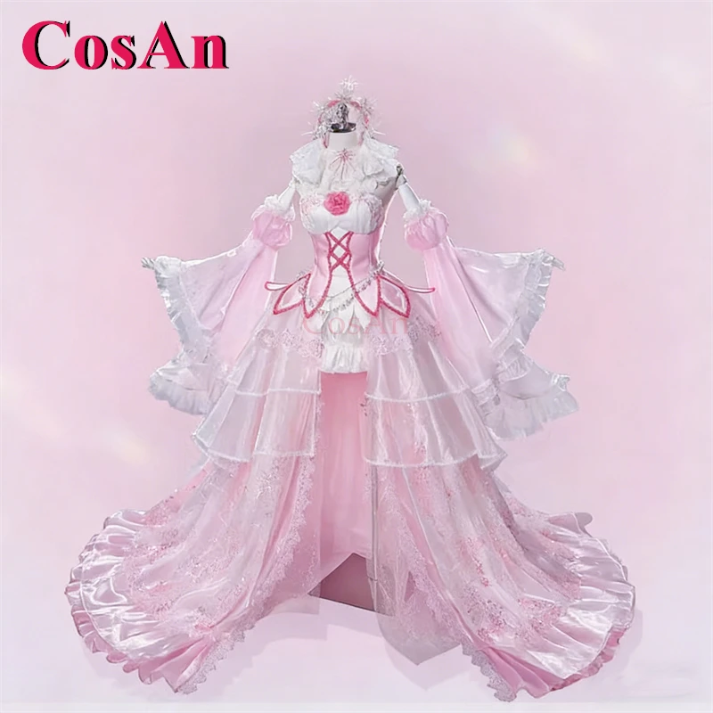 

Костюмы для косплея CosAn Hot Anime Re:Zero Ram, элегантное вечернее платье из ледяного кристалла, одежда для ролевых игр и вечеринок, размеры S-XL, новинка